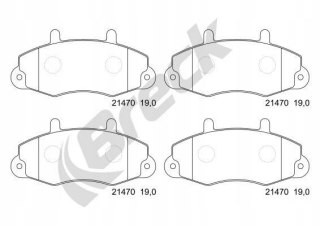 KLOCKI HAM. PRZÓD FORD TRANSIT 1988-2000