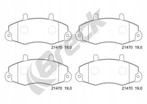 KLOCKI HAM. PRZÓD FORD TRANSIT 1988-2000