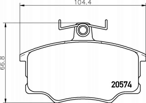 KLOCKI HAMULCOWE PRZÓD VOLVO 340-360 -1991, PAGID T0291