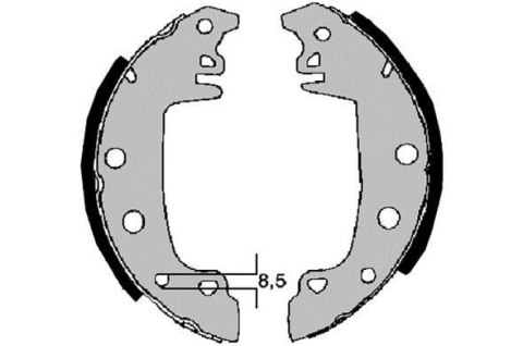 SZCZĘKI HAMULCOWE CITROEN C15 1.9 D