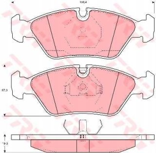 KLOCKI HAM. PRZÓD BMW 3 E30, 5 E28 6 E24