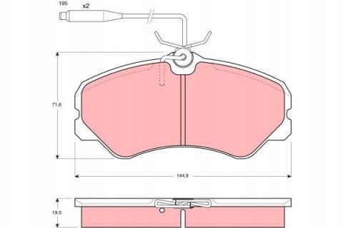 KLOCKI HAM. PRZÓD CITROEN C25, PEUGEOT J5