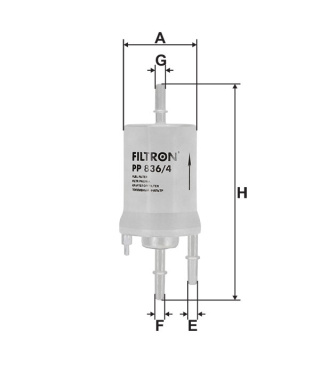 FILTR PALIWA AUDI A3, SEAT ALTEA, CORDOBA III, PP836/4