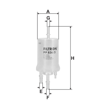 FILTR PALIWA AUDI A3, SEAT, PP836/3