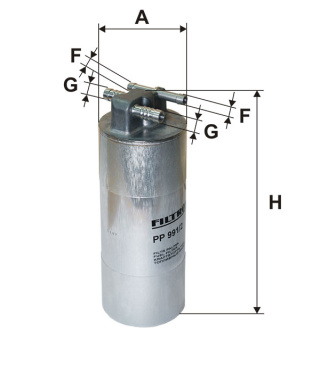 FILTR PALIWA AUDI A6 4F, PP991/2