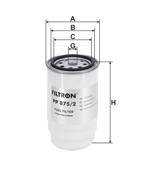 FILTR PALIWA HYUNDAI, PP875/2