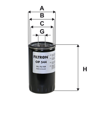 FILTR OLEJU FORD 1.6D, OP 544, OP544
