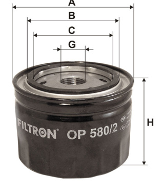 FILTR OLEJU HONDA ROVER 220, OP 580/2