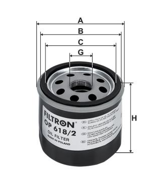 FILTR OLEJU LEXUS, OP 618/2