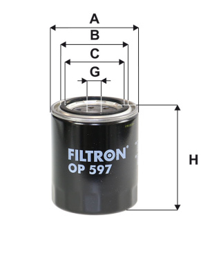 FILTR OLEJU MAZDA FORD, OP 597