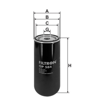 FILTR OLEJU RENAULT VOLVO, OP 584, OP584
