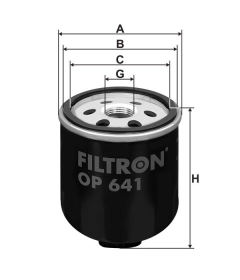 FILTR OLEJU SEAT IBIZA 1.4I 96- VW GOL, OP 641, OP641