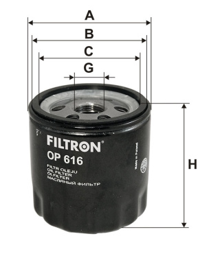 FILTR OLEJU VW 1.0-1.6 90-, OP 616