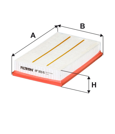FILTR POWIETRZA AUDI SEAT SKODA VW, AP183/6, AP 183/6