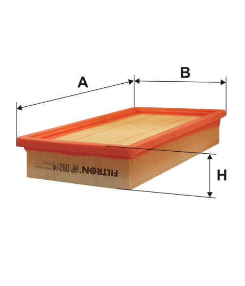 FILTR POWIETRZA FIAT STILO 1.6 16V 01-, AP092/4, AP 092/4