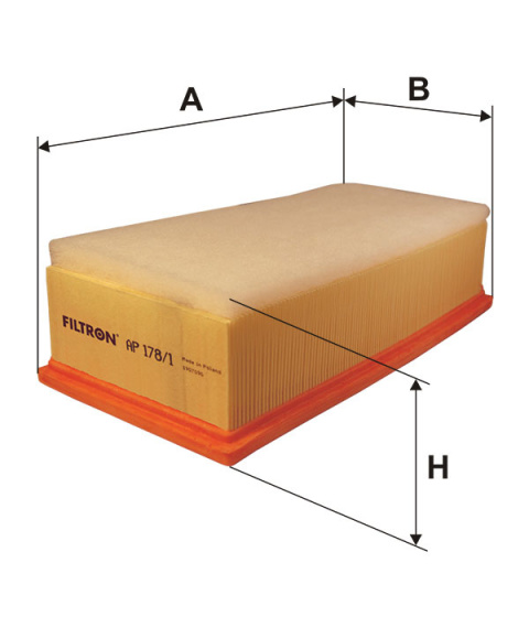 FILTR POWIETRZA TOYOTA AVENSIS II 2.2D 6/05-, AP178/1, AP 178/1
