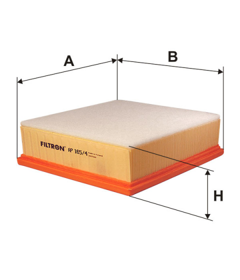 FILTR POWIETRZA VOLVO S40 V0 2/04-, AP165/4, AP 165/4