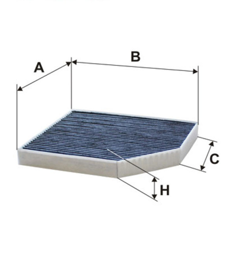 FILTR POWIETRZA KABINOWY WĘGLOWY AUDI A4, K1278A, K 1278A