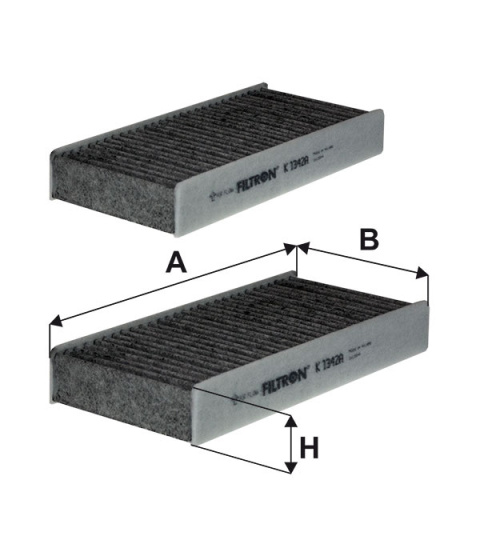 FILTR POWIETRZA KABINOWY WĘGLOWY BMW 2 MINI ONE III, K1342A-2X, K 1342A-2x