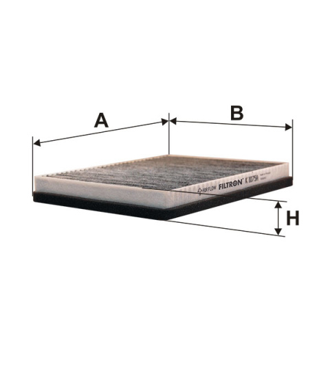 FILTR POWIETRZA KABINOWY WĘGLOWY BMW 5 E39 95-, K1075A-2X, K 1075A-2x
