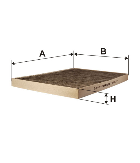 FILTR POWIETRZA KABINOWY WĘGLOWY CHRYSLER, K1168A, K 1168A