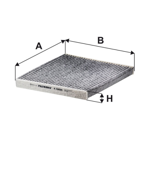 FILTR POWIETRZA KABINOWY WĘGLOWY CITROEN FIAT, K1261A, K 1261A