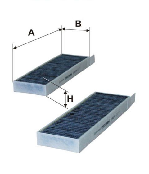 FILTR POWIETRZA KABINOWY WĘGLOWY CITROEN PEUGEOT, K1227A-2X, K 1227A-2x