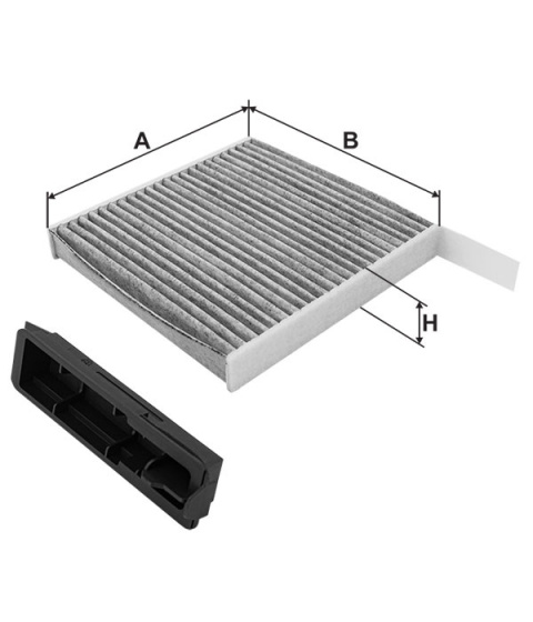 FILTR POWIETRZA KABINOWY WĘGLOWY DACIA DUSTER II CLIO III, K1152A, K 1152A