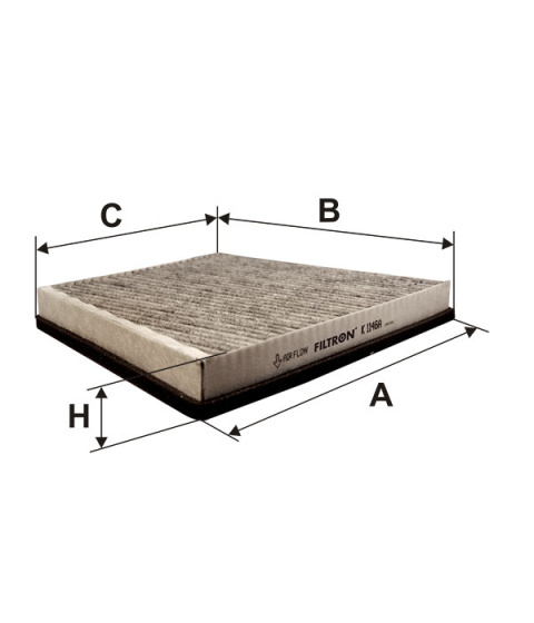 FILTR POWIETRZA KABINOWY WĘGLOWY DB E (W211), K1146A, K 1146A