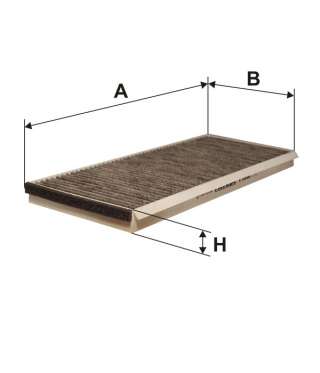 FILTR POWIETRZA KABINOWY WĘGLOWY DB SPRINTER, K1088A, K 1088A