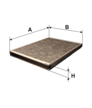 FILTR POWIETRZA KABINOWY WĘGLOWY DB VANEO, K1065A, K 1065A