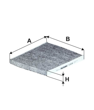 FILTR POWIETRZA KABINOWY WĘGLOWY FIAT 500 PANDA III, K1122A, K 1122A