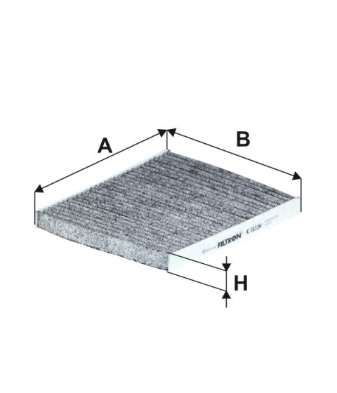 FILTR POWIETRZA KABINOWY WĘGLOWY FIAT 500 PANDA III, K1122A, K 1122A