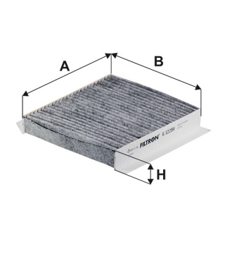 FILTR POWIETRZA KABINOWY WĘGLOWY FIAT CITROEN, K1228A, K 1228A