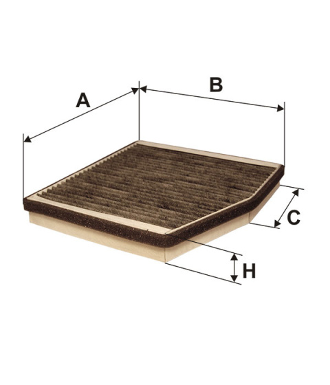 FILTR POWIETRZA KABINOWY WĘGLOWY FIAT DOBLO -01, K1104A, K 1104A
