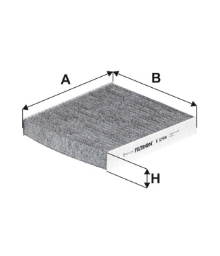 FILTR POWIETRZA KABINOWY WĘGLOWY GM, ISUZU, MITSUBISHI, K1241A, K 1241A