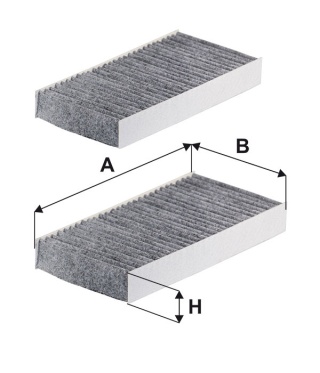 FILTR POWIETRZA KABINOWY WĘGLOWY HONDA, K1198A-2X, K 1198A-2x