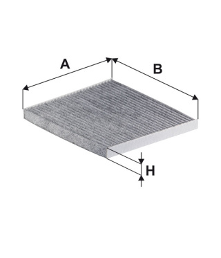 FILTR POWIETRZA KABINOWY WĘGLOWY HYUNDAI, K1340A, K 1340A