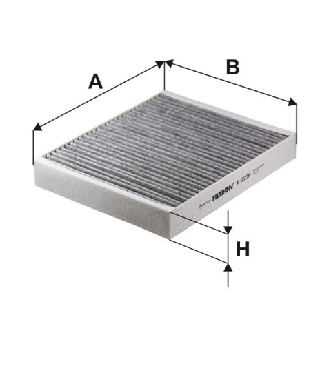 FILTR POWIETRZA KABINOWY WĘGLOWY, K1223A, K 1223A