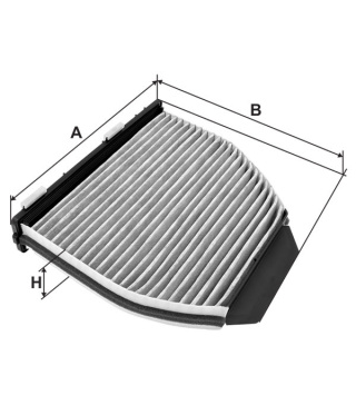 FILTR POWIETRZA KABINOWY WĘGLOWY MERCEDES C, K1246A, K 1246A