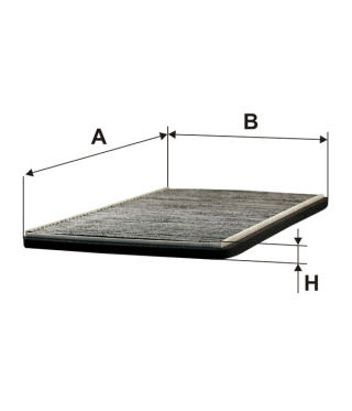 FILTR POWIETRZA KABINOWY WĘGLOWY OPEL CORSA B 93-, K1002A, K 1002A