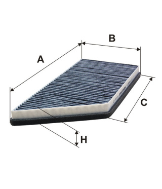 FILTR POWIETRZA KABINOWY WĘGLOWY PEUGEOT 206, K1066A, K 1066A