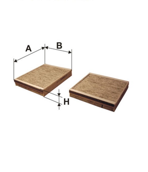 FILTR POWIETRZA KABINOWY WĘGLOWY PEUGEOT, K1179A-2X, K 1179A-2x