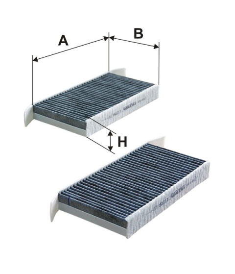 FILTR POWIETRZA KABINOWY WĘGLOWY RENAULT LAGUNA III, K1235A-2X, K 1235A-2x