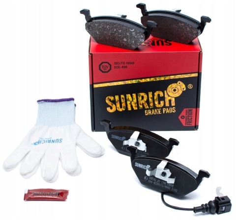 KLOCKI HAM. PRZÓD SEAT ALTEA, LEON, SKODA OCTAVIA II, VW GOLF IV, GOLF V, SUNRICH SR0181.02-1386