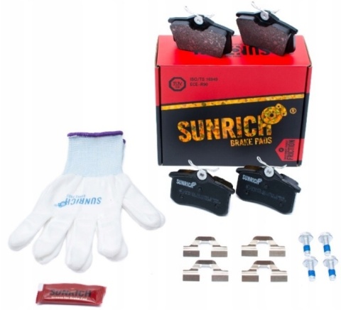 KLOCKI HAM. TYŁ AUDI A4 B5 B6 B7, VW PASSAT B5 B5.5 GOLF IV GOLF V GOLF VI, SUNRICH SR0025.02-1330