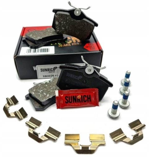 KLOCKI HAM. TYŁ AUDI A4 B5 B6 B7, VW PASSAT B5 B5.5 GOLF IV GOLF V GOLF VI, SUNRICH SR0025.02-1330