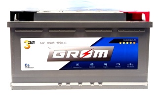 AKUMULATOR 100AH 12V 900A P+ GROM PREMIUM - 3 LATA GWARANCJI