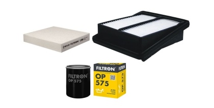 ZESTAW FILTRÓW HONDA JAZZ II 1.2 1.4 ,FILTRON OP575 ,OP 575, AP106/3  ,K1164