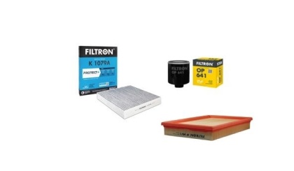 ZESTAW FILTRÓW SEAT IBIZA III 6L 1.4 16V FILTRON OP641, OP 641, AP149/3, AP 149/3, K1079A, K 1079A